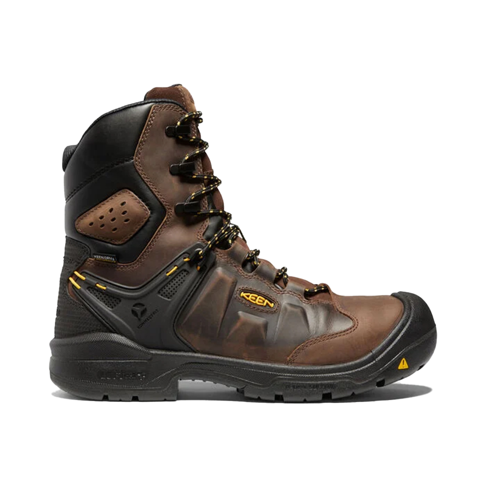 Keen Men's Dover 8 Inch Insulated Waterproof Work Boots with Carbon-Fiber Toe from Columbia Safety